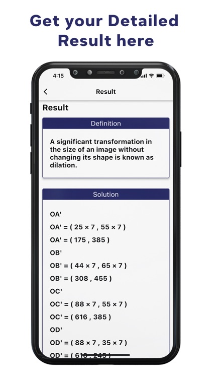 Dilations Calculator