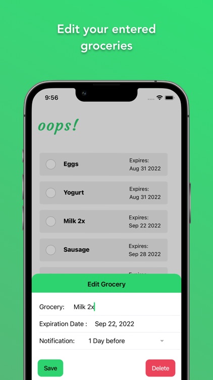 Oops - Expiration Date Tracker screenshot-3