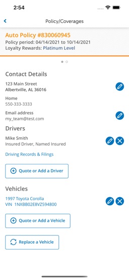 Progressive app screenshot