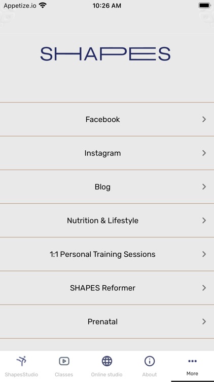 Shapes Pilates Fitness Studio screenshot-3