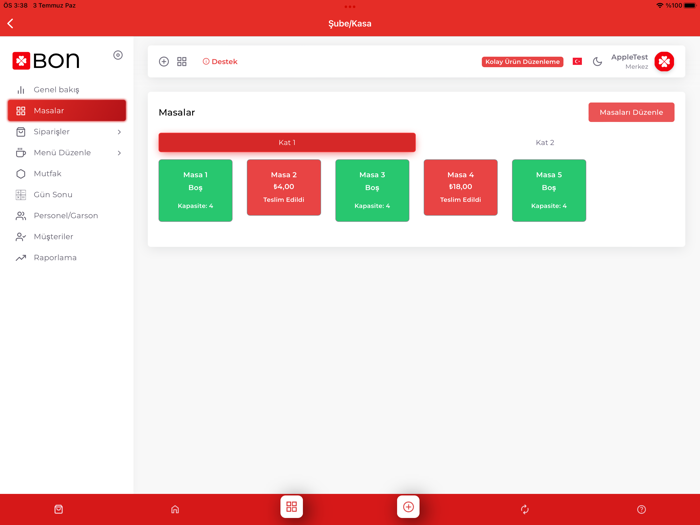 BON Adisyon Restoran Cafe POS
