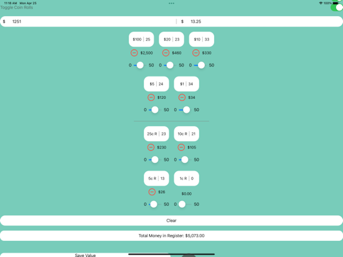Cash Register Counter