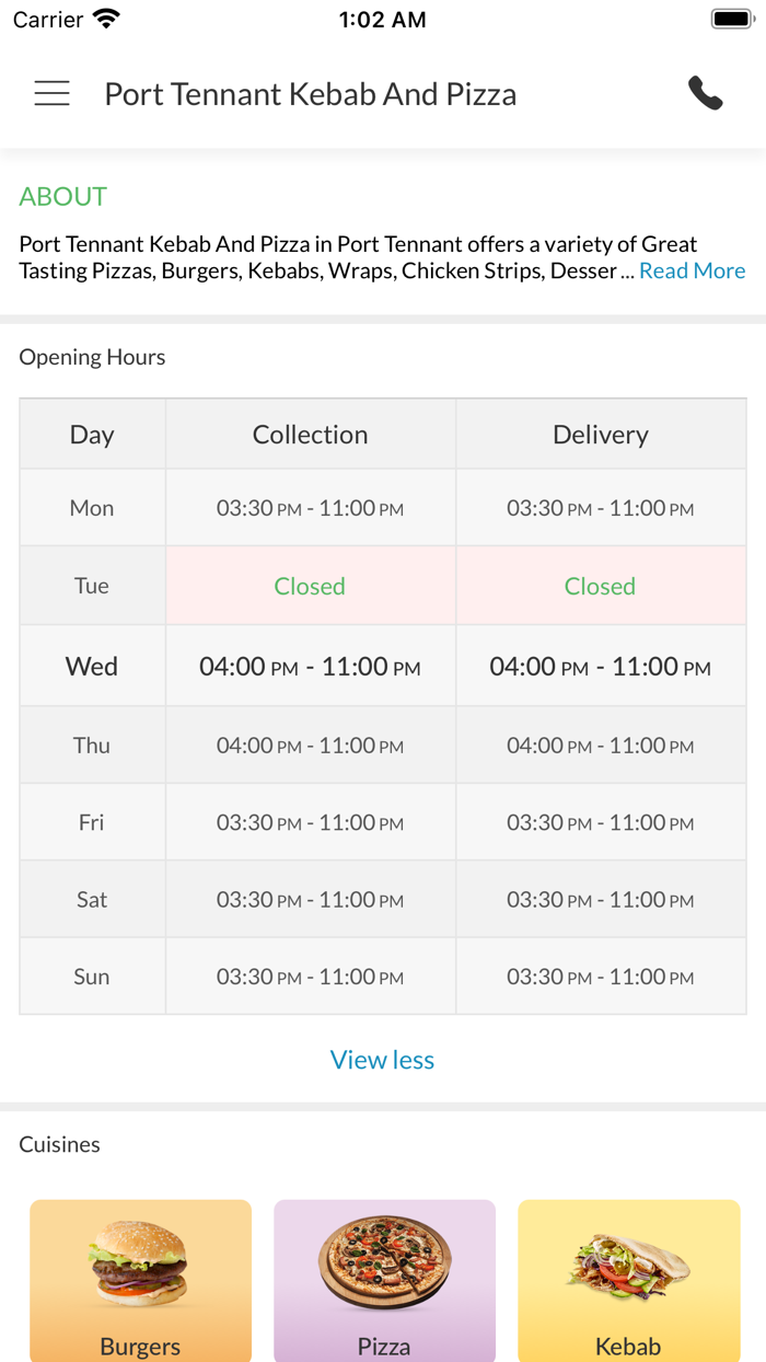 Port Tennant Kebab And Pizza