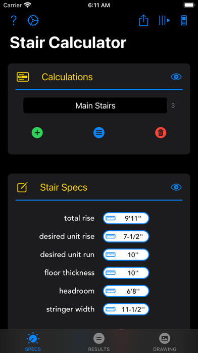 Stair Calculator 2 screenshot 2