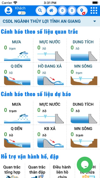 CSDL hồ đập tỉnh An Giang