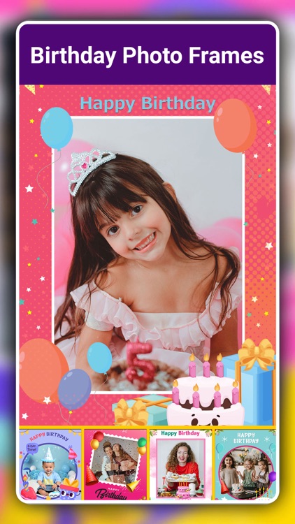 Birthday Frames & Card Maker screenshot-3