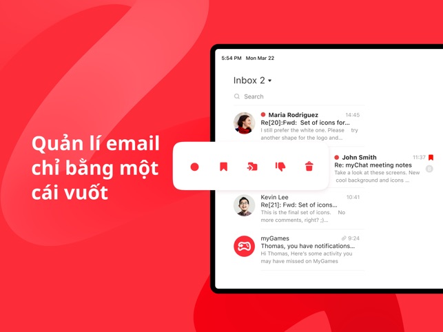 Ứng đang email myMail:tải mail