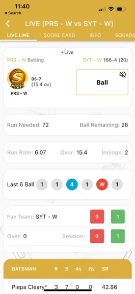 Game screenshot VVIP Live Line - Cricket Score hack