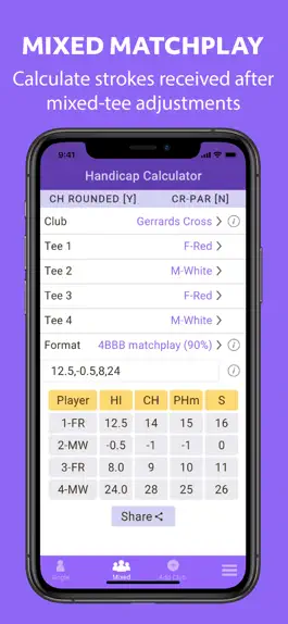 Game screenshot WHS Handicap Calculator mod apk