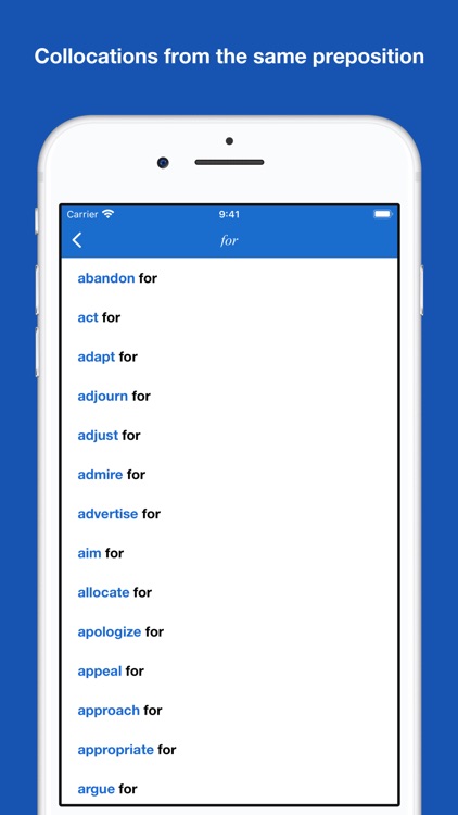 Verb Preposition Collocations screenshot-7