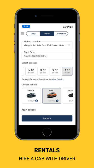 HireMe - Taxi Booking App screenshot 3