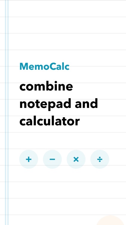 MemoCalc Pro - Memo+Calculator