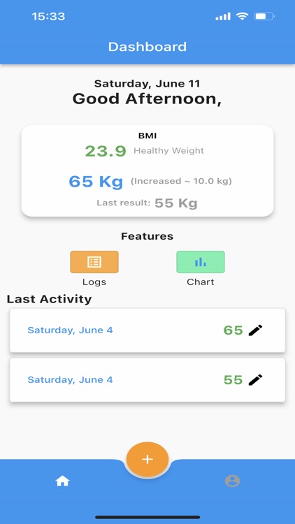 BMI Weight tracker health