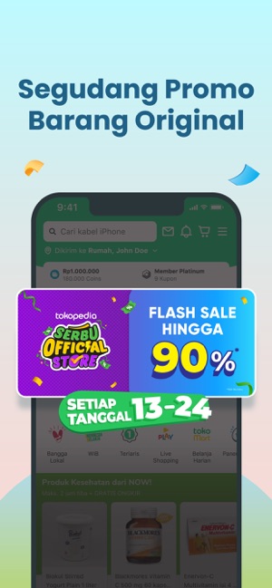 cara tokopedia official store