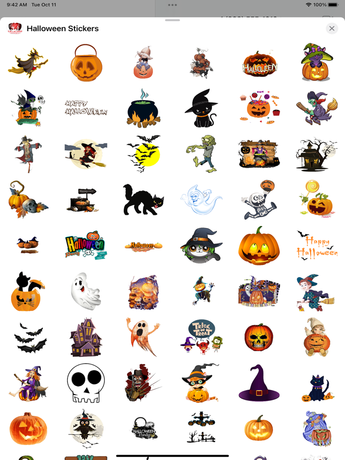 Happy Halloween Scary Stickers