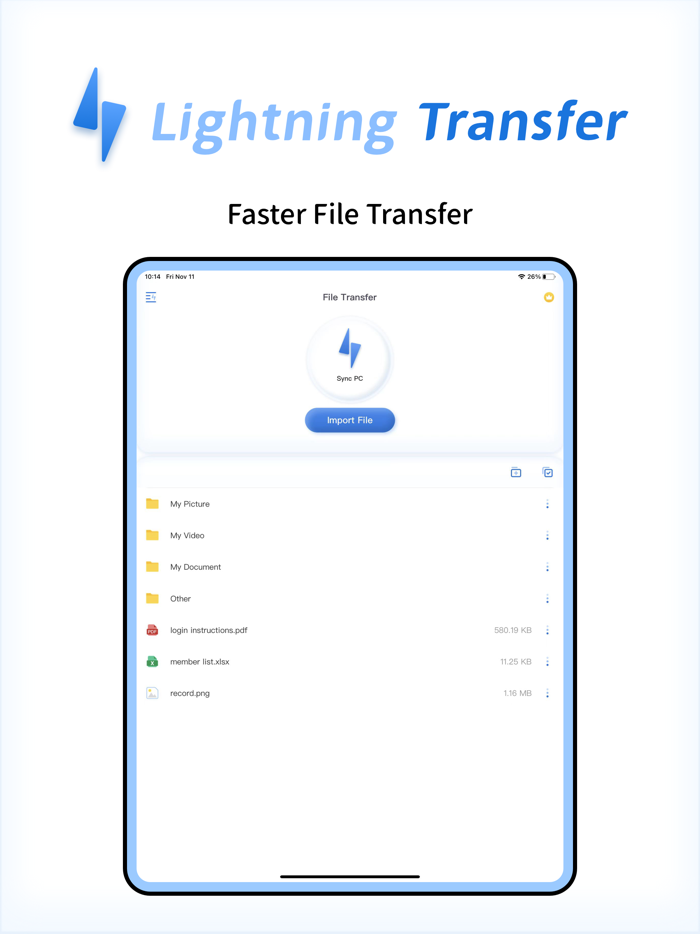 File Transfer：PhotoSync Tool