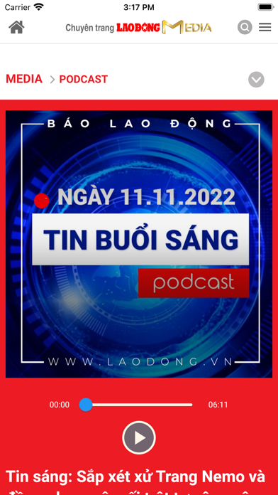 Báo Lao Động App screenshot 4