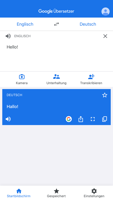 Google Übersetzer app screenshot 2 by Google LLC - appdatabase.net