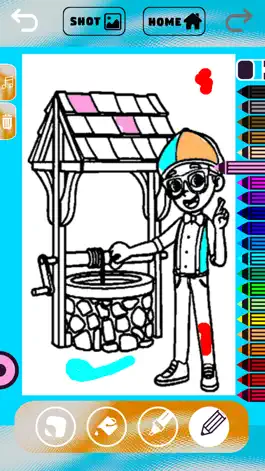 Game screenshot Coloring: blippi's easy page mod apk