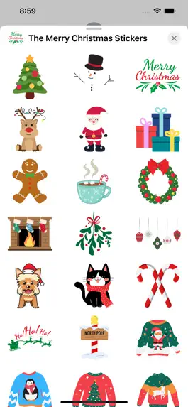 Game screenshot The Merry Christmas Stickers mod apk