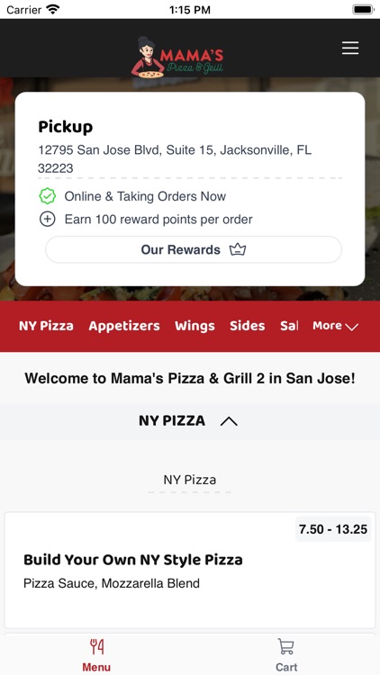 Mamas Pizza & Grill San Jose