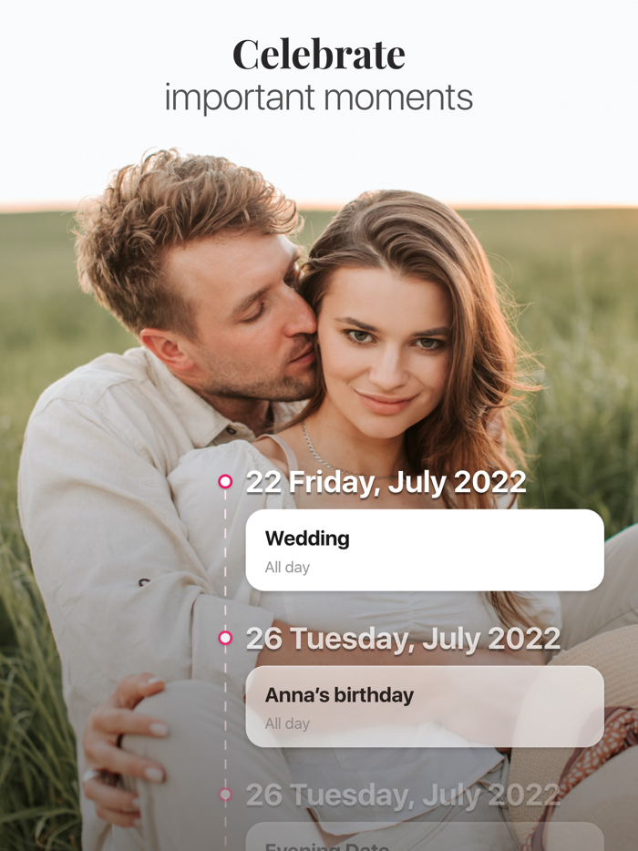 Couple Calendar Anniversary