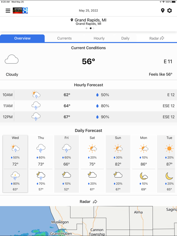 Storm Team 8 - WOODTV8 Weatherのおすすめ画像2