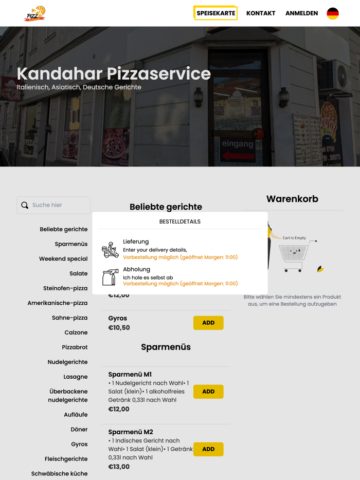 Kandahar Pizzaservice