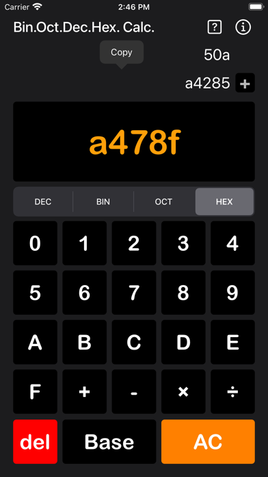 Bin Oct Dec Hex Calculator screenshot 6