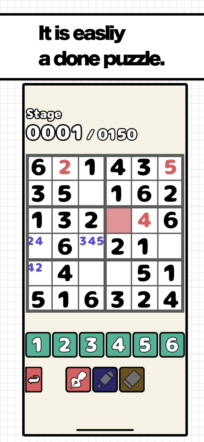 NumberPlace6x6 Expert
