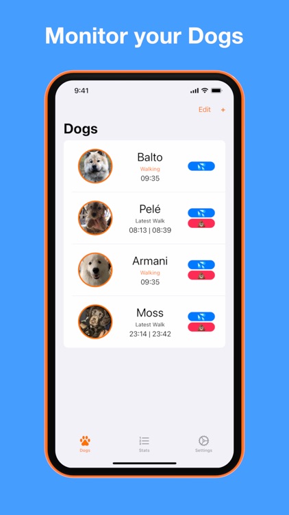 Dog walk 2024 tracking app