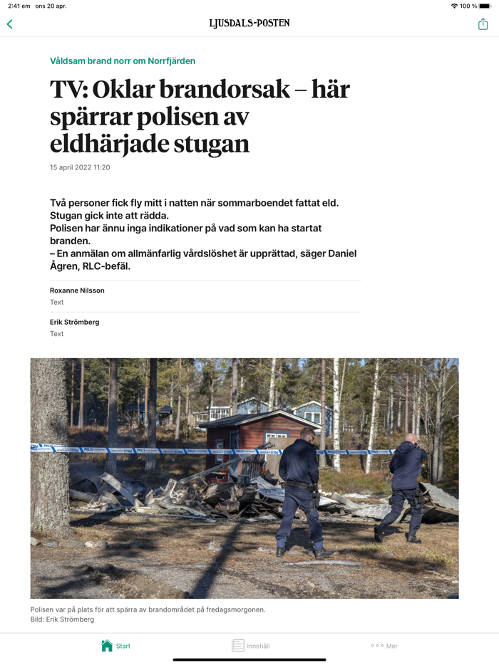 Ljusdals-Posten Nyhetsapp