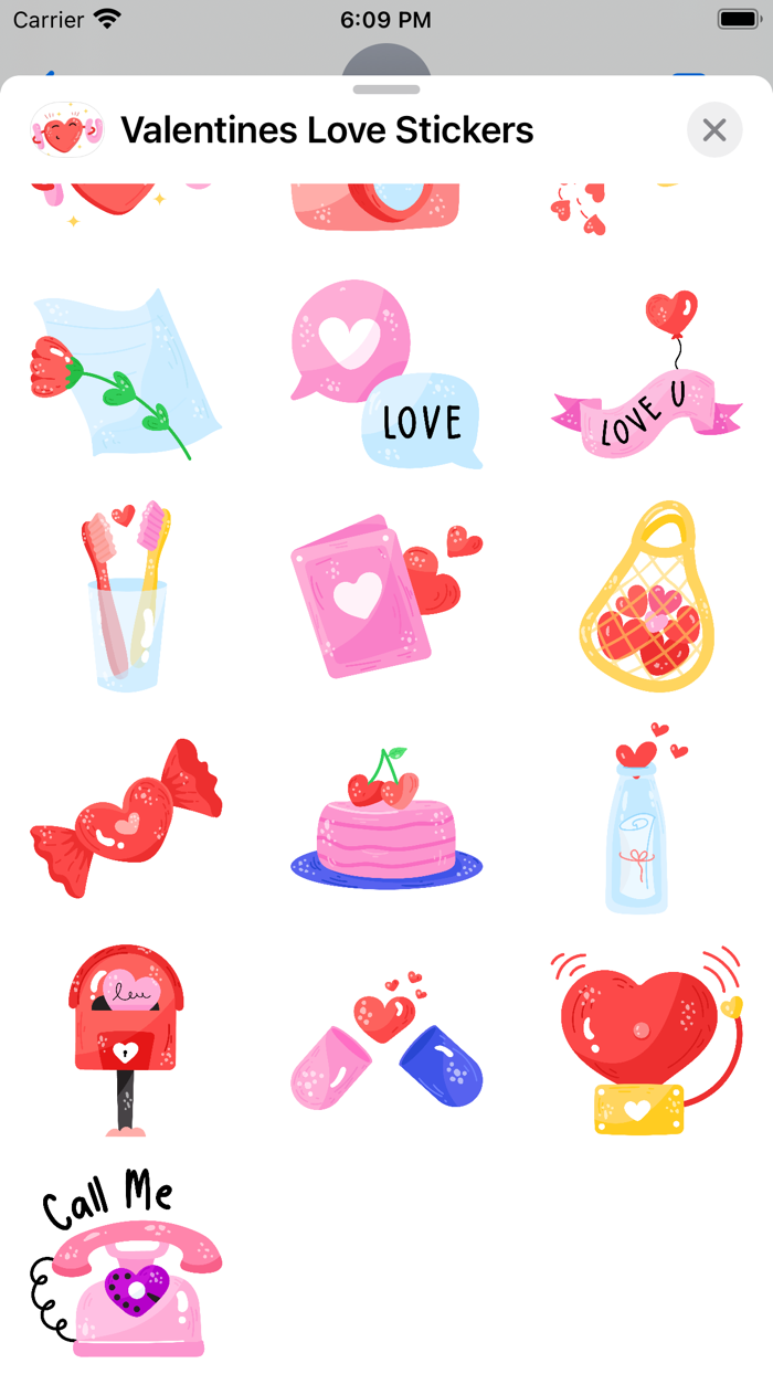 Valentines Love Stickers