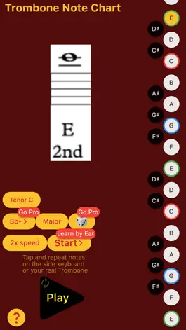 Game screenshot Trombone Note Chart hack