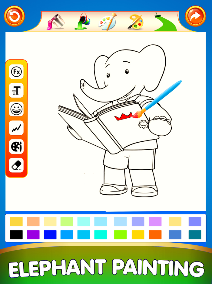 Art Coloring Book Paint Color