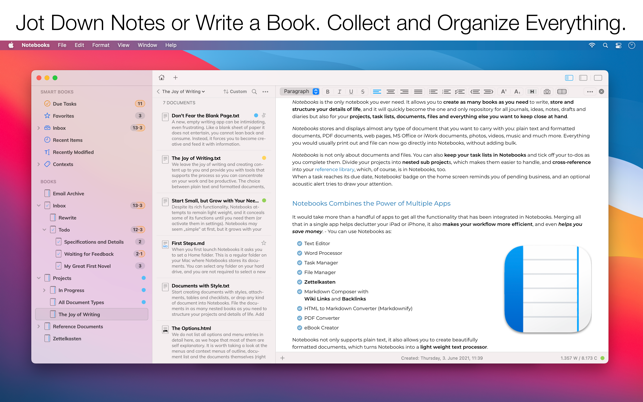 ‎Notebooks – Write and Organize Screenshot