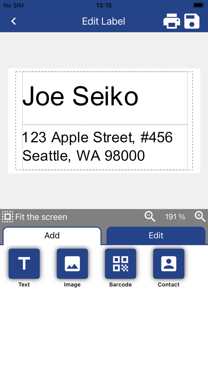 SII Smart Label Creator