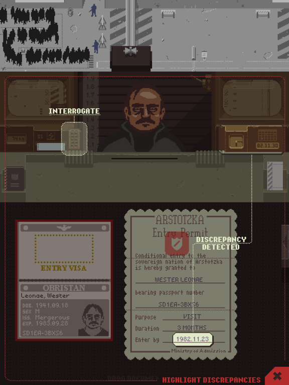 Papers, Please Ipad images