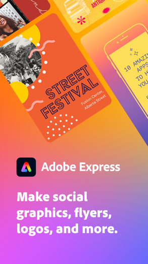 Adobe Express снимок экрана 1