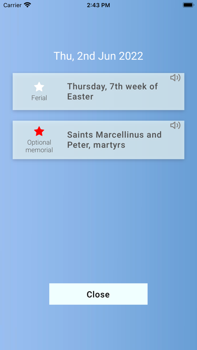 Catholic Calendar - English screenshot 2