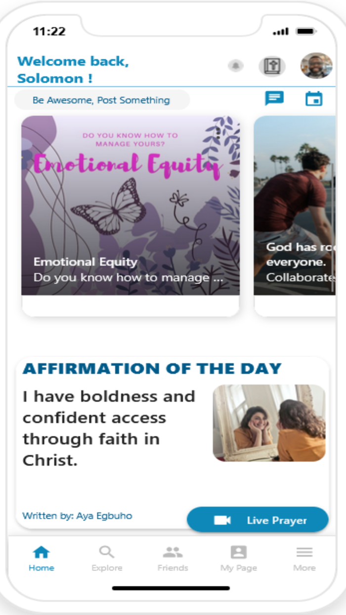 PRAYER SOCIAL COMMUNITY APP