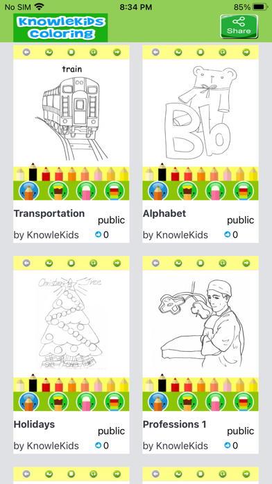 KnowleKids Coloring iphone images