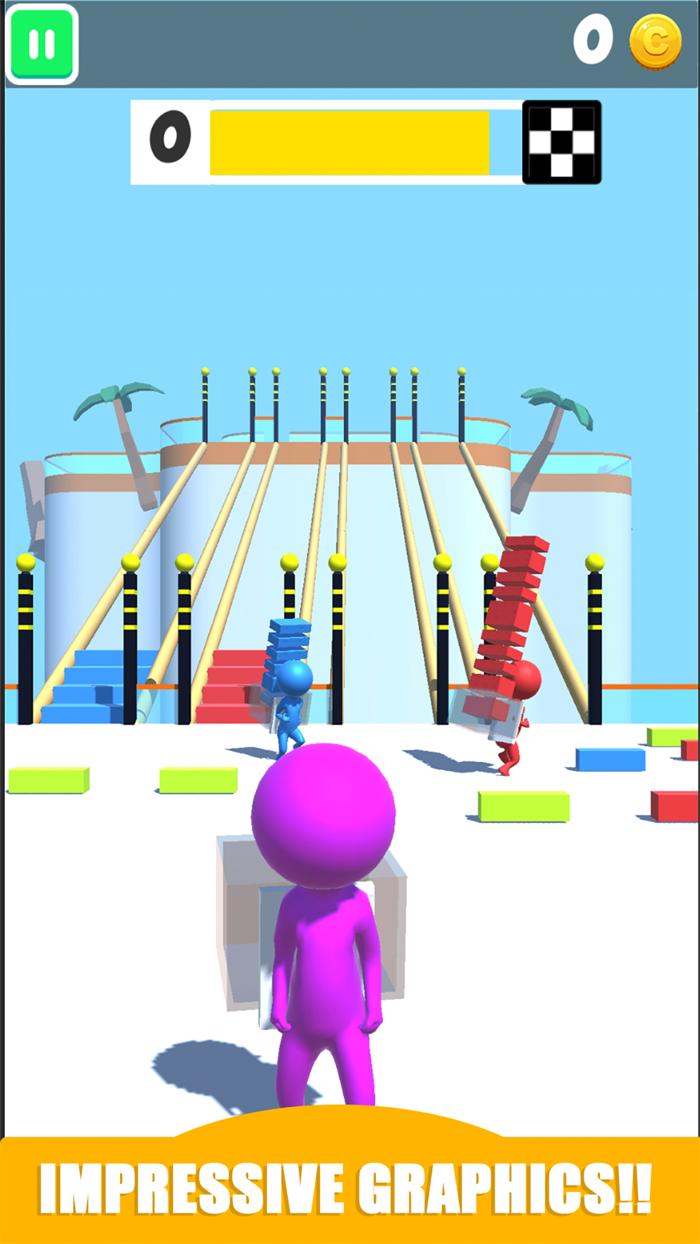 Bridge Runner Stair Race 3D