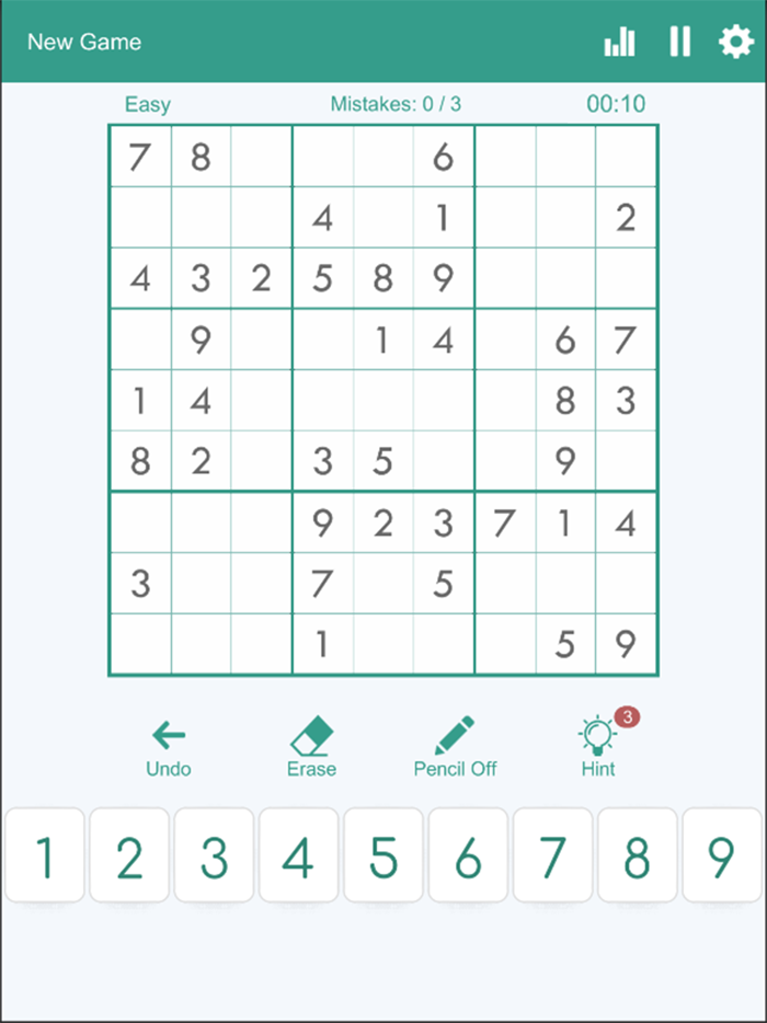 Sudoku - Classic Number Games