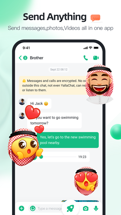 YallaChat Screenshot on iOS