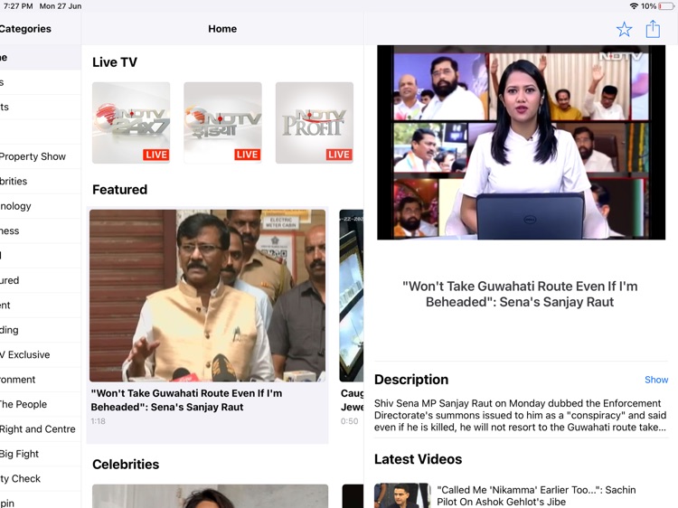 NDTV for iPad