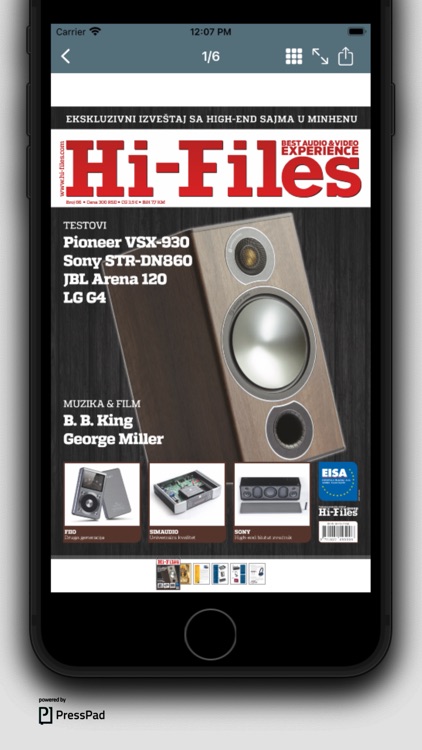Hi-Files magazine app