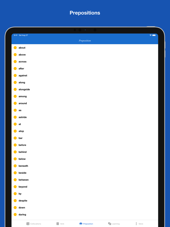 Verb Preposition Collocations