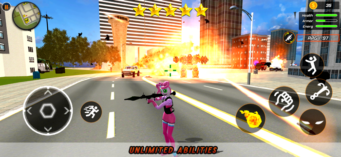 Scary Mommy Flying Rope Hero