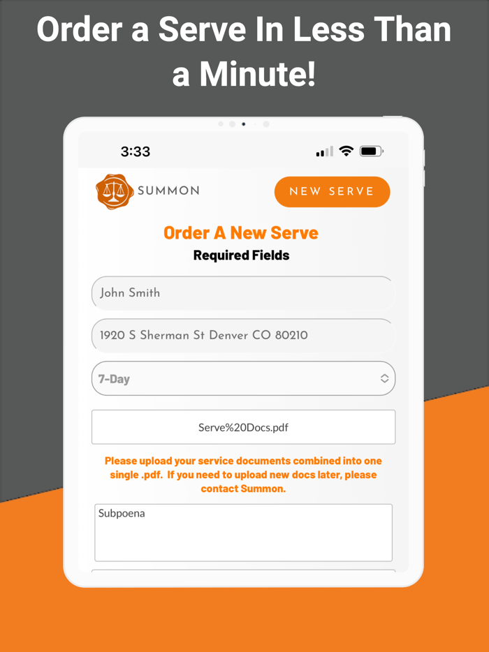 Summon - Get A Process Server